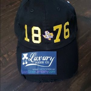 Black Pvamu 1876 Logo Hat